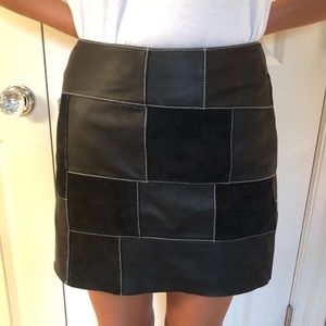Urban Outfitters leather mini skirt